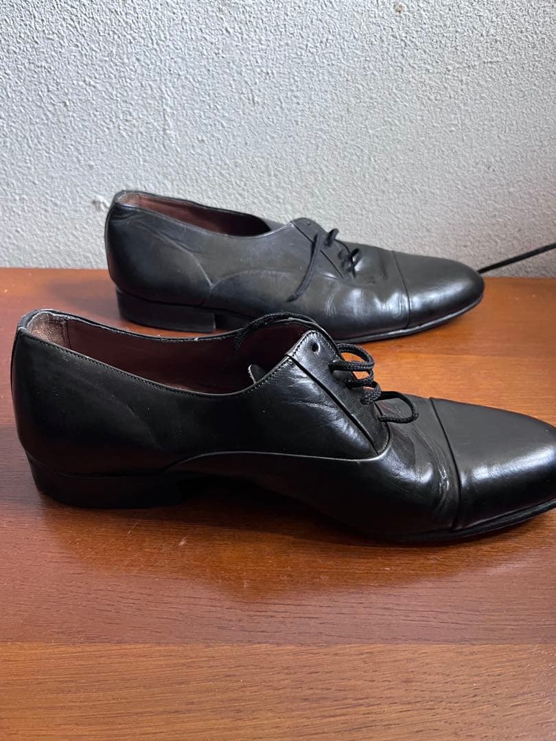 ビンテージ lalite ローファー ブラック 靴 ストレートチップ 黒 古着 ビンテージ lalite ローファー ブラック 靴 ストレートチップ 黒 古着