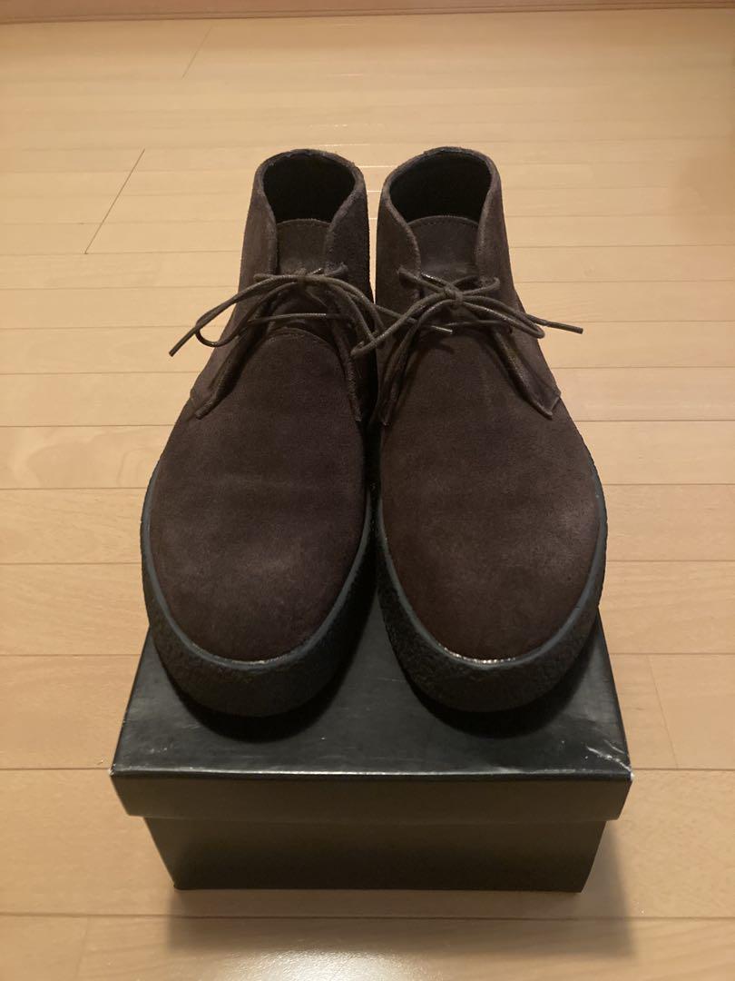 美品 UNITED ARROWS ダークブラウン スエード チャッカブーツ 27