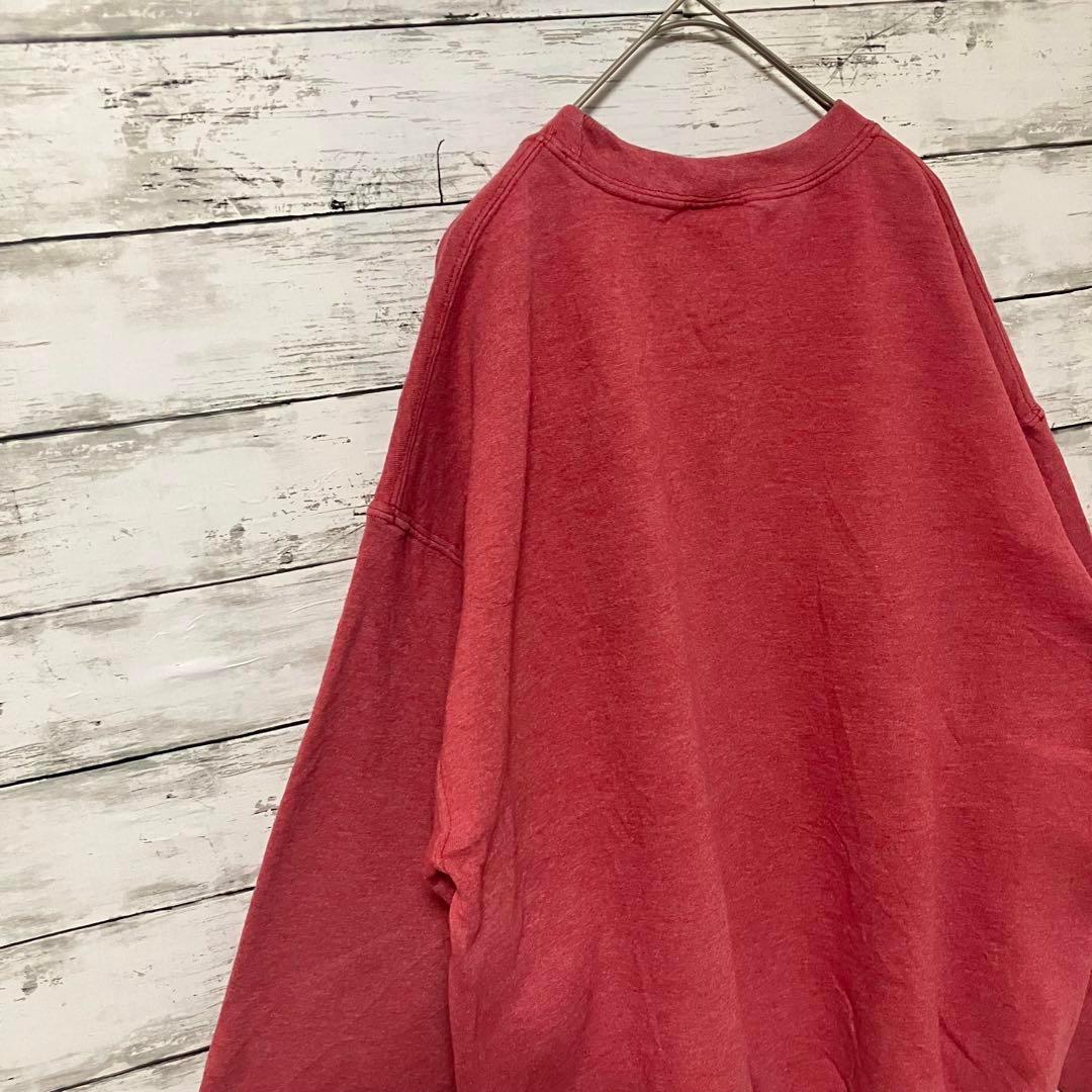 ●F557【US輸入】ギルダン スウェットシャツ レッド系 men's【L】