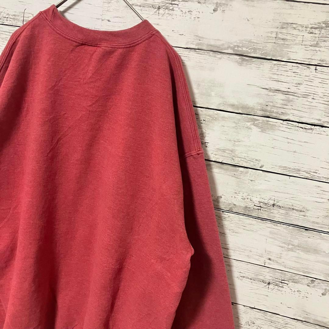 ●F557【US輸入】ギルダン スウェットシャツ レッド系 men's【L】