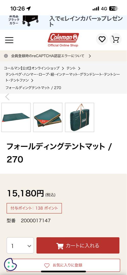 Coleman アウトドア寝具 クッション・エアークッション 収納バッグ付き