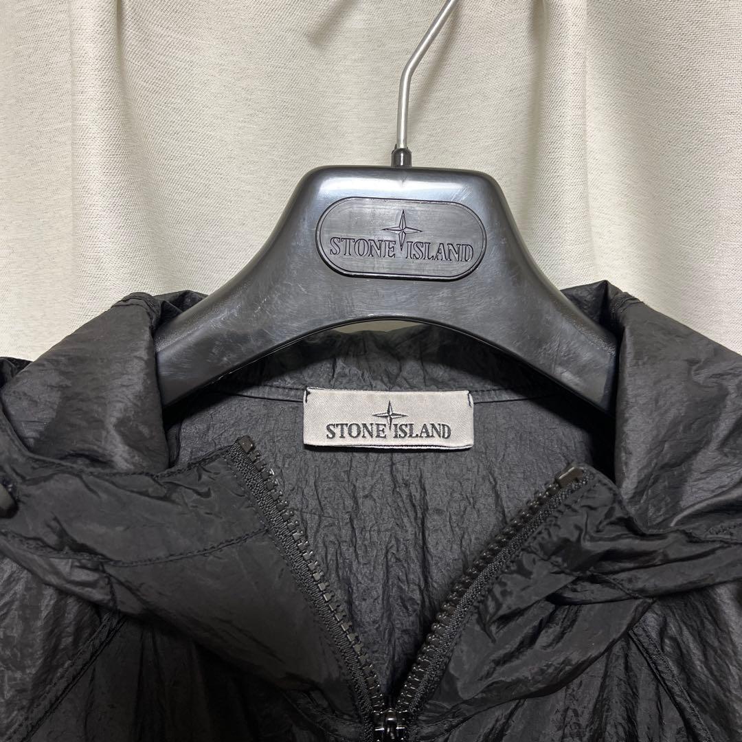 正規品】ストーンアイランド ブラック ナイロンメタル ジャケット パーカー