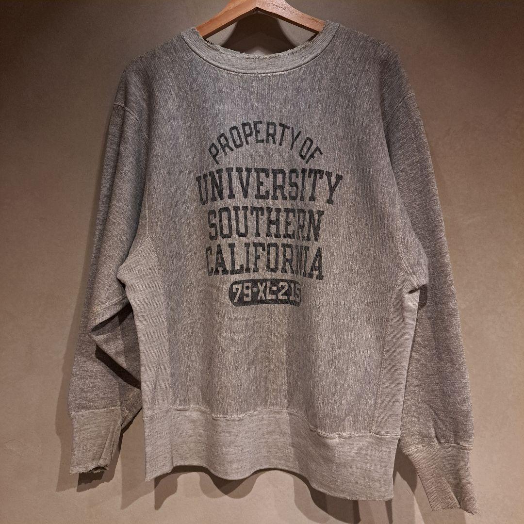 70s チャンピオン リバースウィーブ 5段 染み込み スーパーXL LL Champion