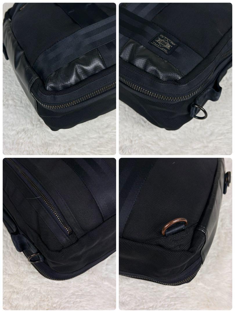 【美品】ポーター　ビジネスバッグ　ヒート　リュック　3way　ブラック　A4