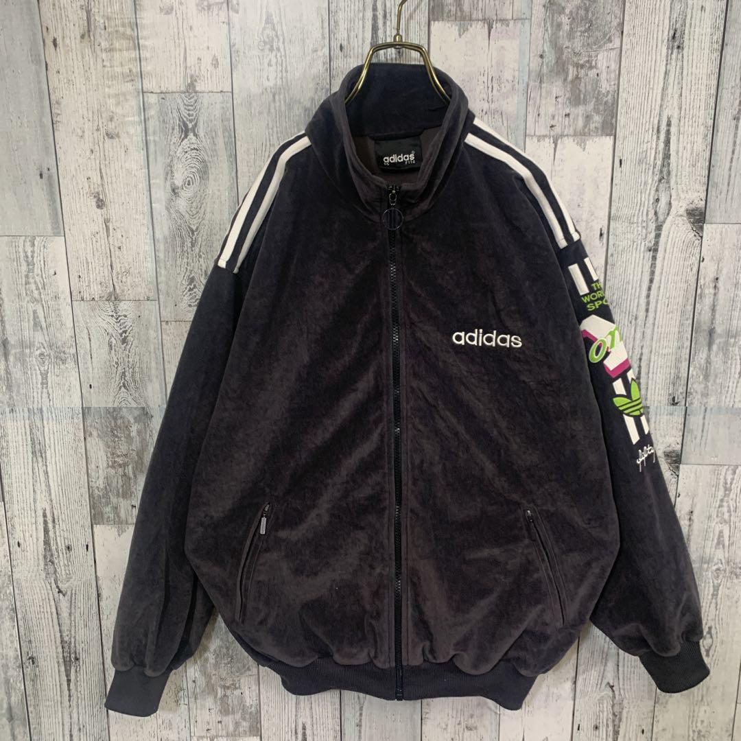 adidasベロア トラックジャケット