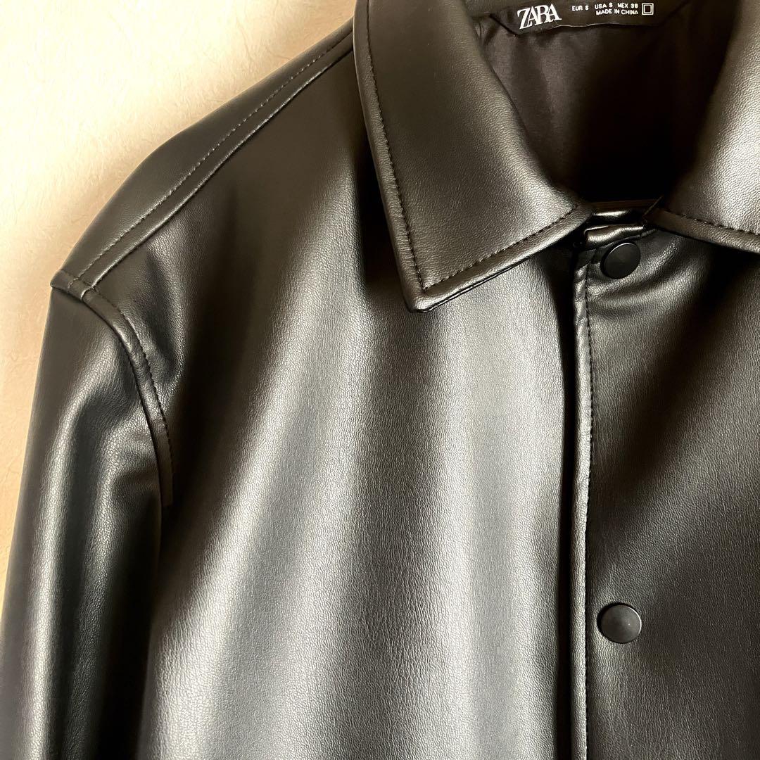 超美品 ZARA ザラ レザーブルゾン ジャケット ライダース S ブラック 売買されたオークション情報 落札价格 【au  payマーケット】の商品情報をアーカイブ公開
