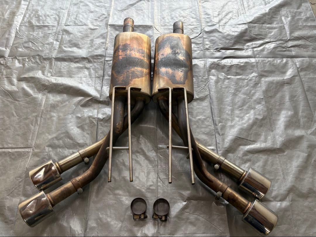 ベンツ W463 2本出し 社外マフラーステンレス製 (中古)