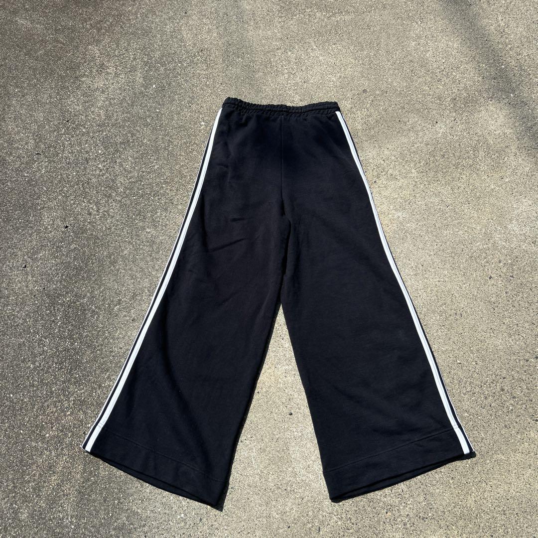 00s アディダス リラックスワイドレッグパンツ フレア スリーストライプ 画像3
