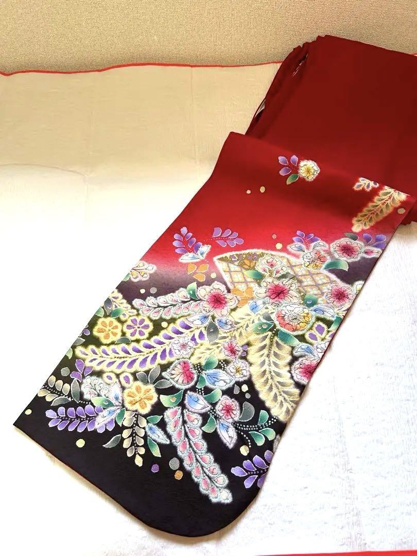 振袖 トールサイズ 辻ヶ花 正絹 着用一回のみ！
