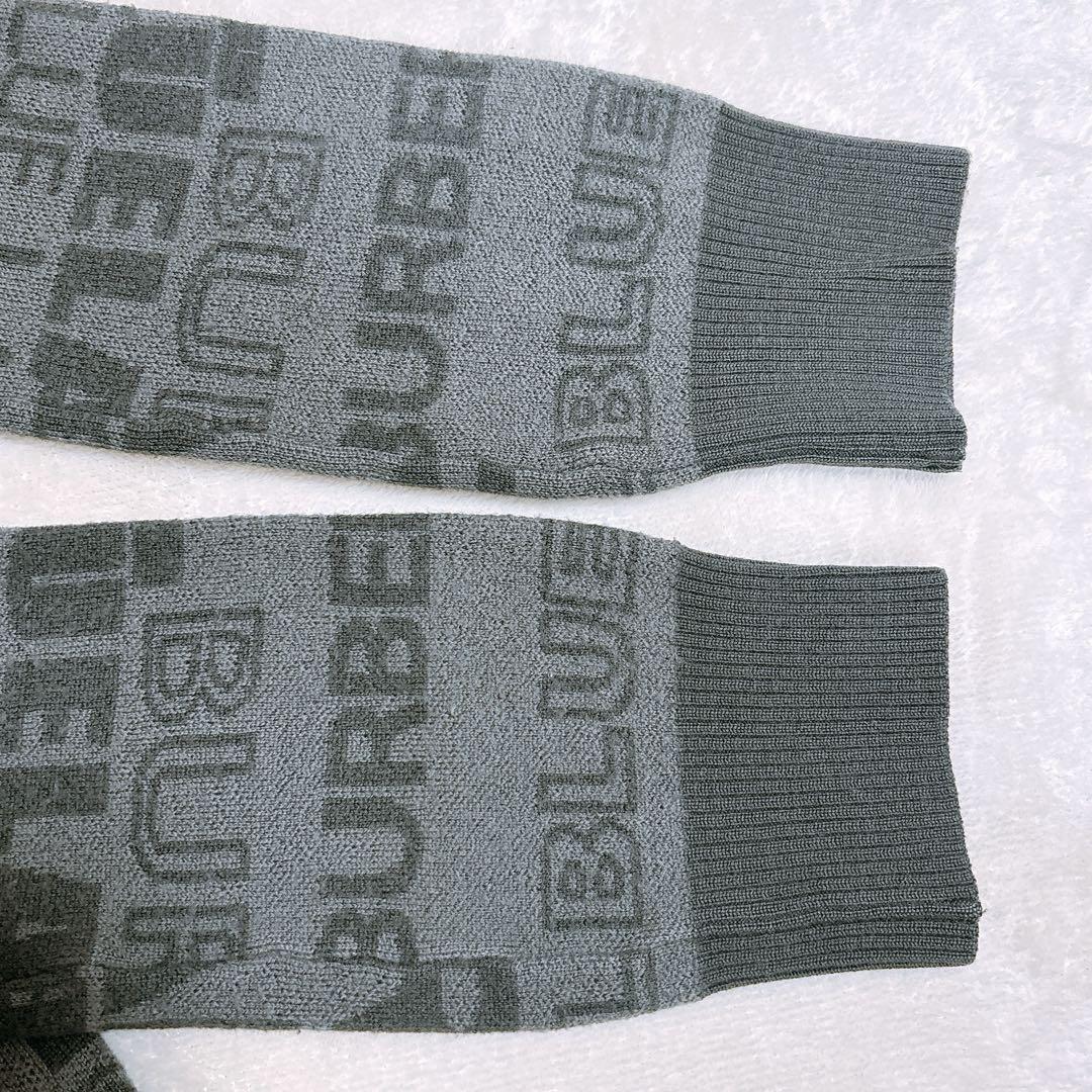 BURBERRY BLUELABEL チュニック　パーカー　カーキ　ロゴ　M相当 BURBERRY BLUELABEL チュニック パーカー カーキ ロゴ M相当