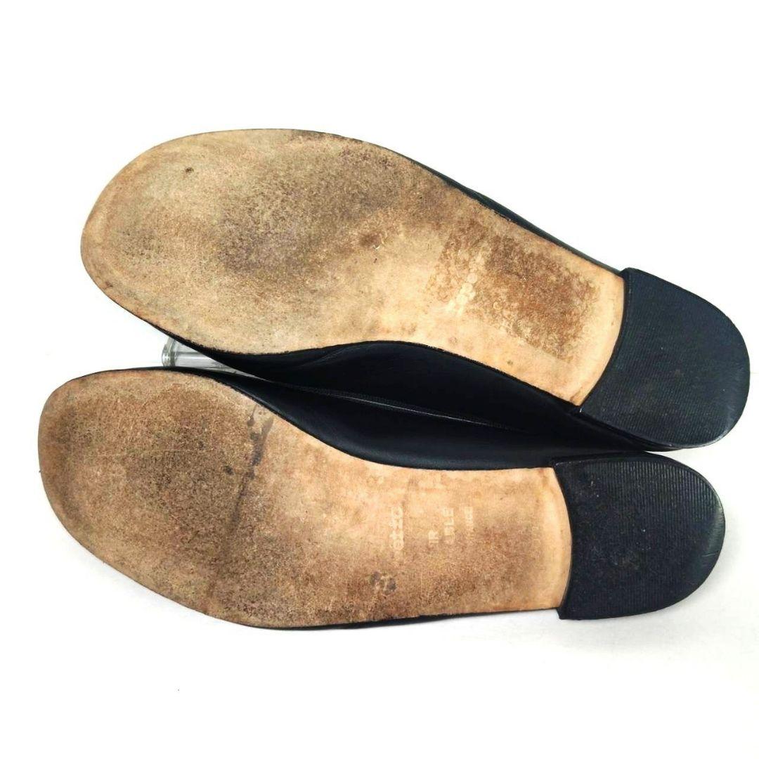 repetto レペット カミーユ  ブラック リボン バレエシューズ 38