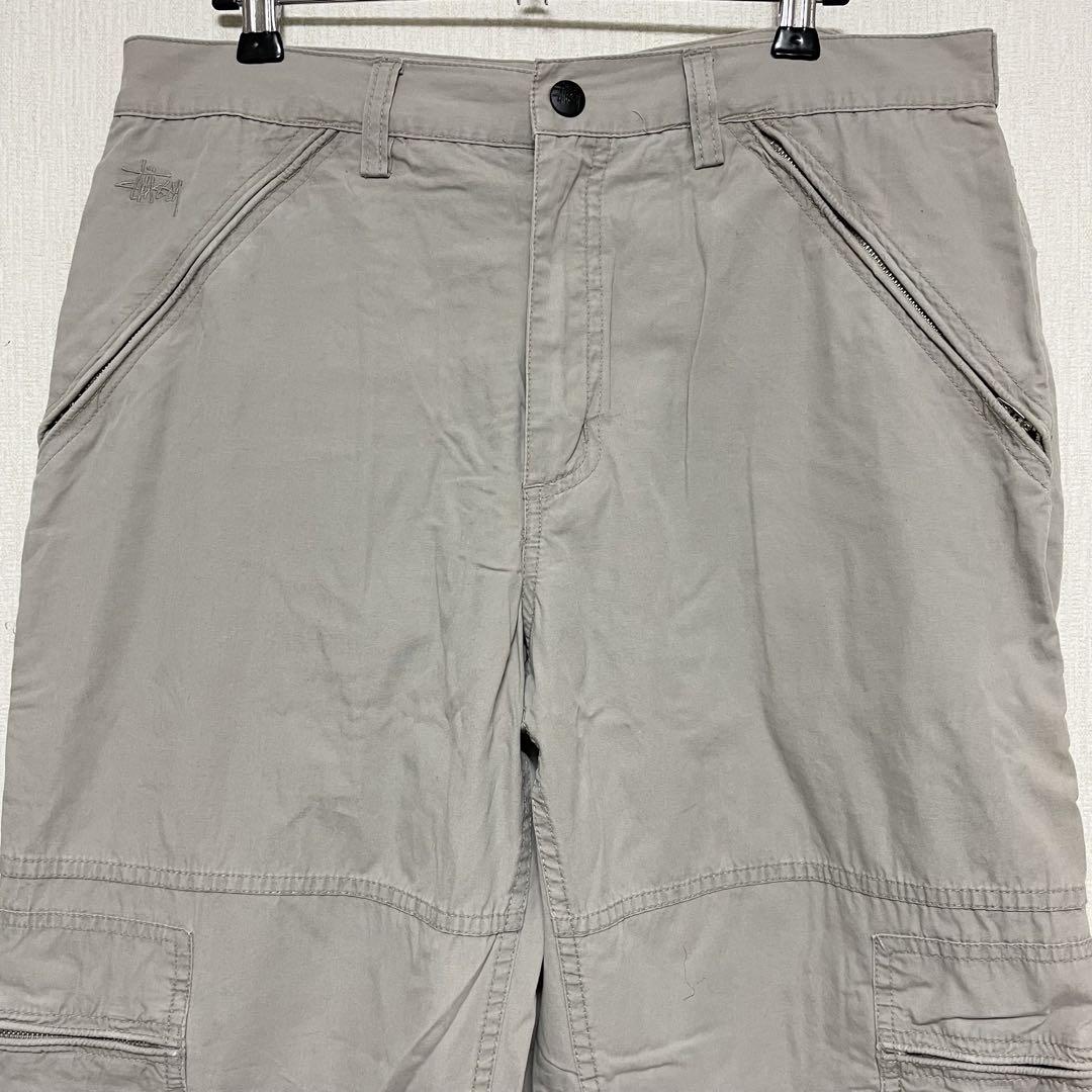 STUSSY ステューシー old カーゴパンツ グレージュ 32 パンツ L