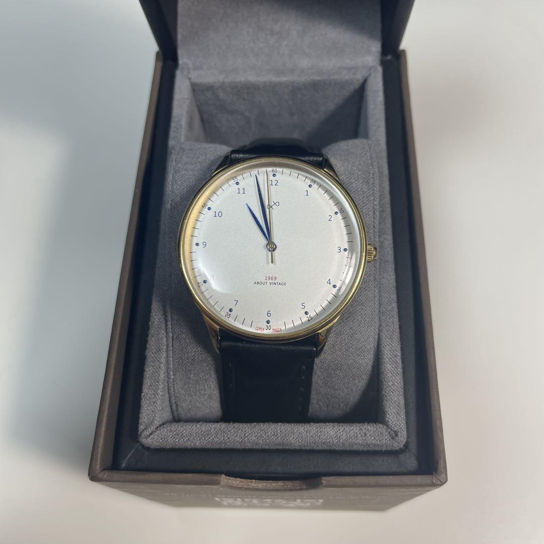 ABOUT VINTAGE 1969 クォーツ 時計 ゴールドバンドセット