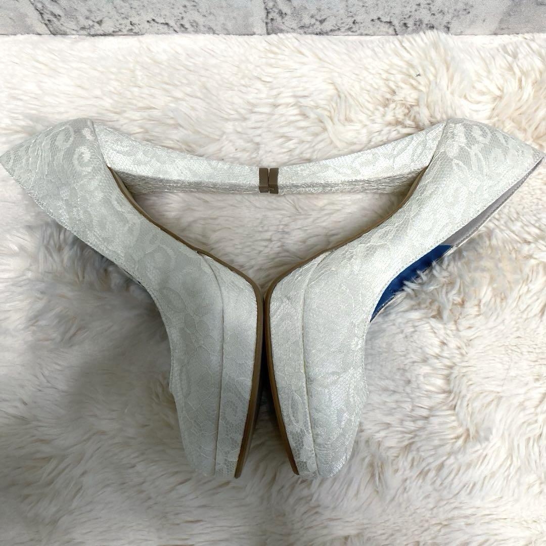 美品✨【BENIR】べニル ブライダルシューズ （34）レース ウエディング