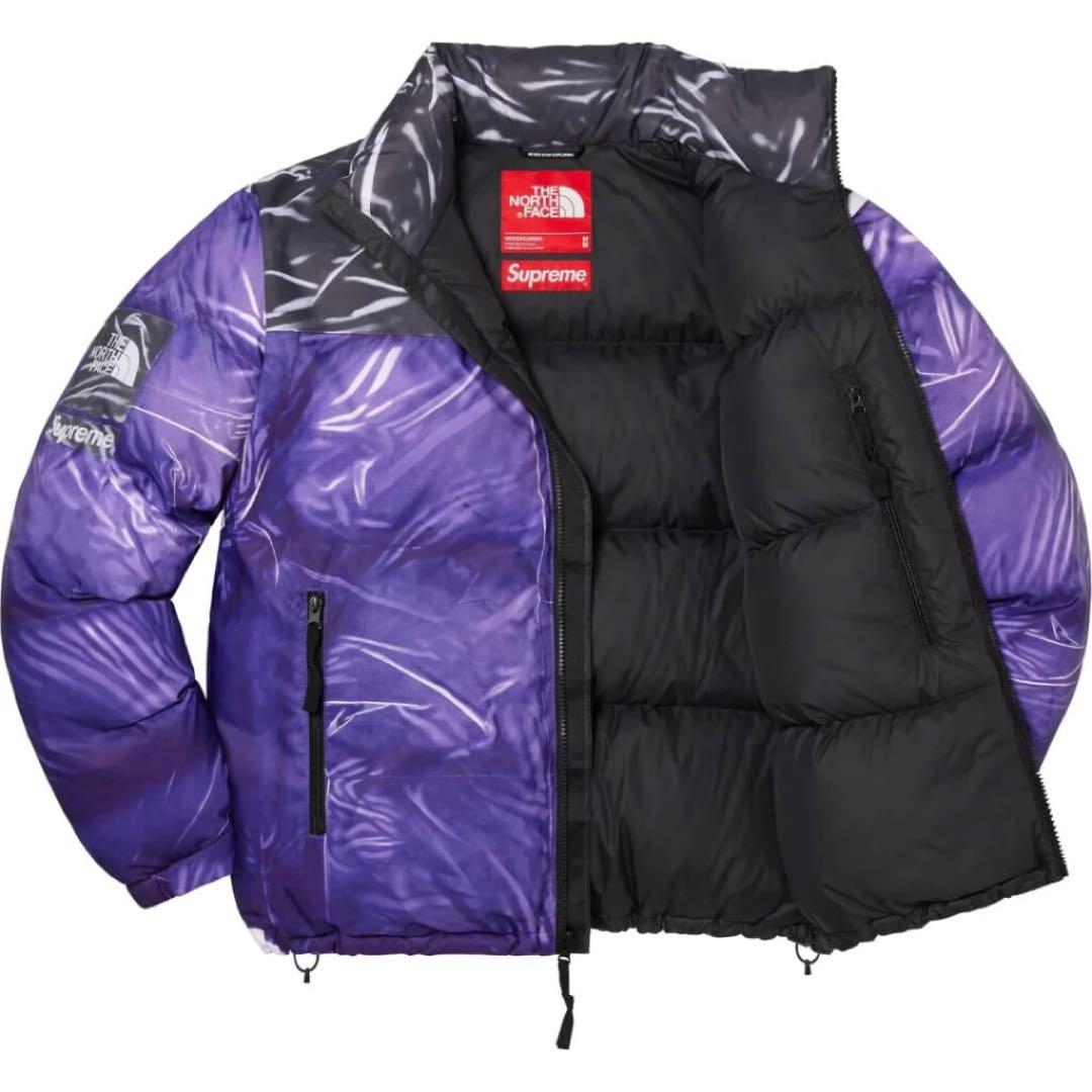 紫 Supreme The North Face Printed Nuptse