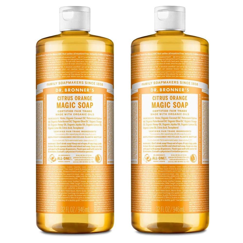 マジックソープ 946ml x2本 シトラスオレンジ ドクターブロナー 柑橘系