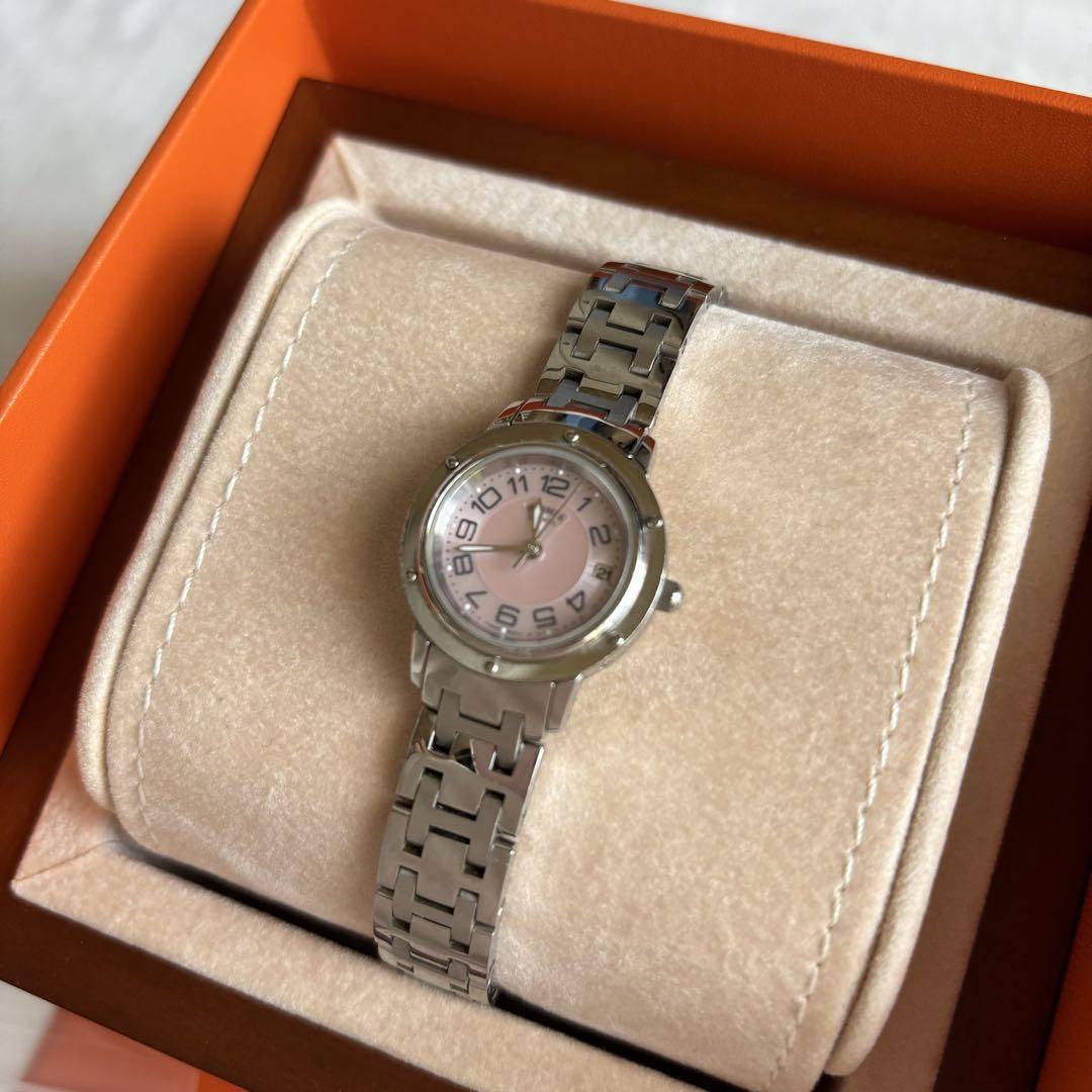 HERMES クリッパーナクレ　ピンクシェル