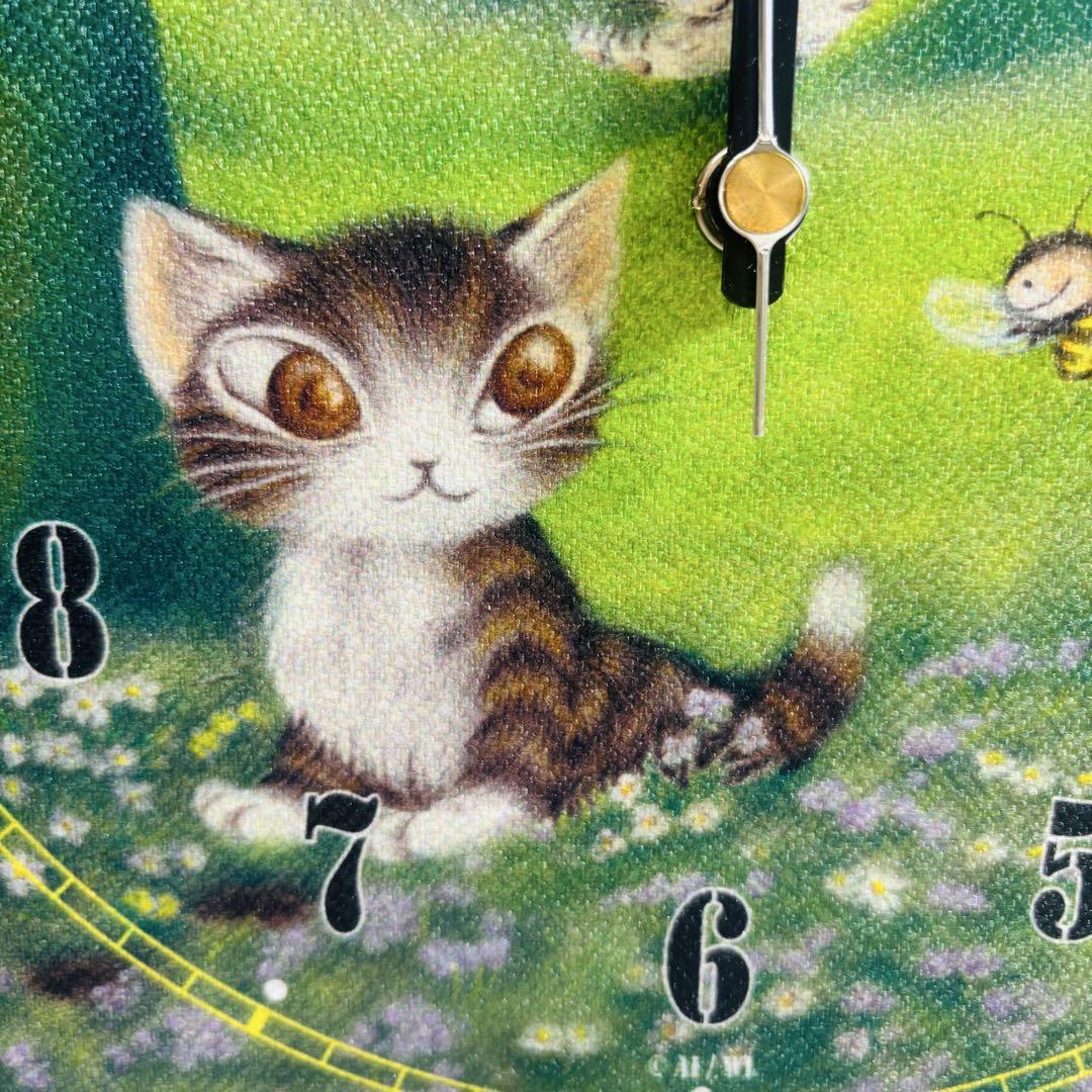 未使用保管品　わちふぃーるど　ネコのダヤン　ファブリッククロック　動作確認済み わちふぃーるど ダヤン ファブリッククロック 森のささやき