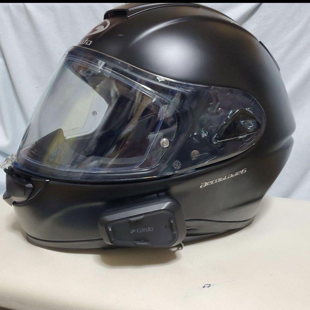 Kabuto フルフェイスヘルメット S マットブラック cardoインカム付き Kabuto フルフェイスヘルメット S マットブラック cardoインカム