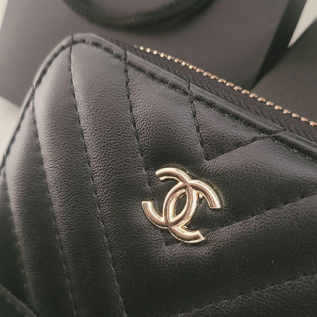 【美品】CHANEL/シャネル/財布/コインケース/ブラック/ウォレット