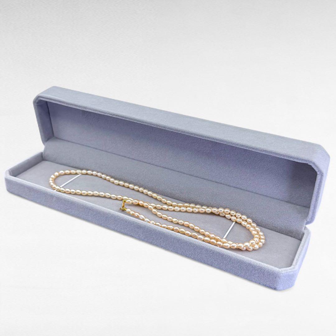 【極上】ミキモト　ベビーパール　ネックレス　ロング　K18 18金 極上】ミキモトベビーパールネックレスロングK18 18金