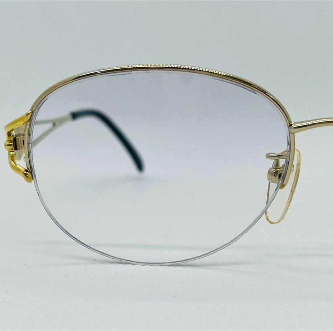 ヴィンテージ Yves Saint Laurent メガネ 金色 日本製