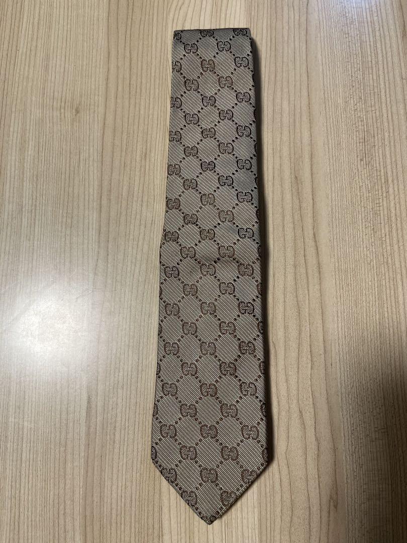 未使用品】GUCCI GGパターン ベージュネクタイ - メルカリ