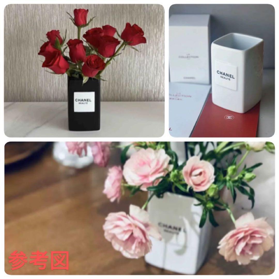CHANEL ブラシスタンド ペン立て 陶器 ノベルティ シャネル　新品未使用 シャネル ノベルティ非売品 ブラシスタンド ペン立て 花瓶