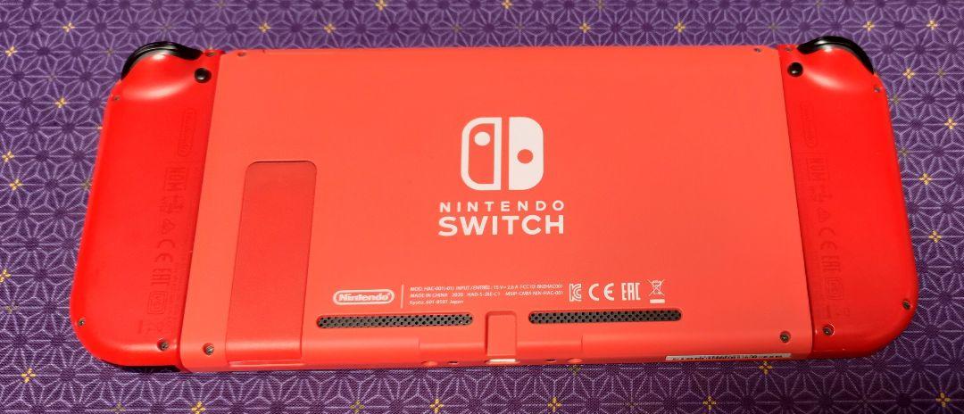 入荷now 安全 美品 Nintendo ACアダプター付 ジョイコン マリオレッド switch Nintendo Switch
