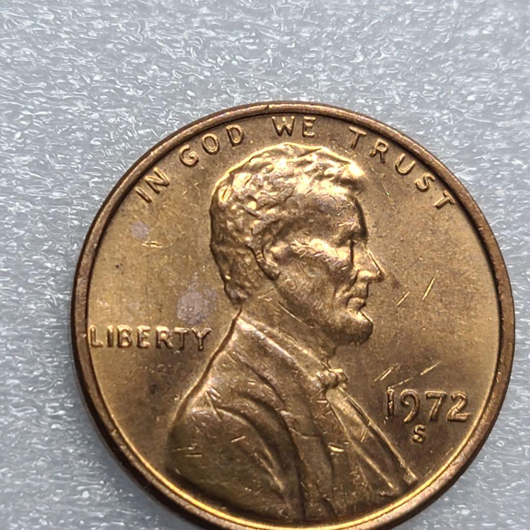 2703.　極美品　1924年　S　アメリカ　リンカーン　1セント 4340. 極美品 1972年 S アメリカ リンカーン 1セント - メルカリ
