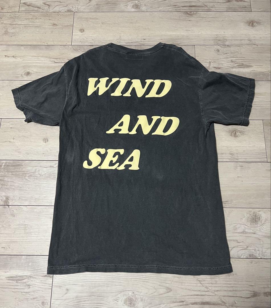 WIND AND SEA ヴィンテージブラックTシャツ