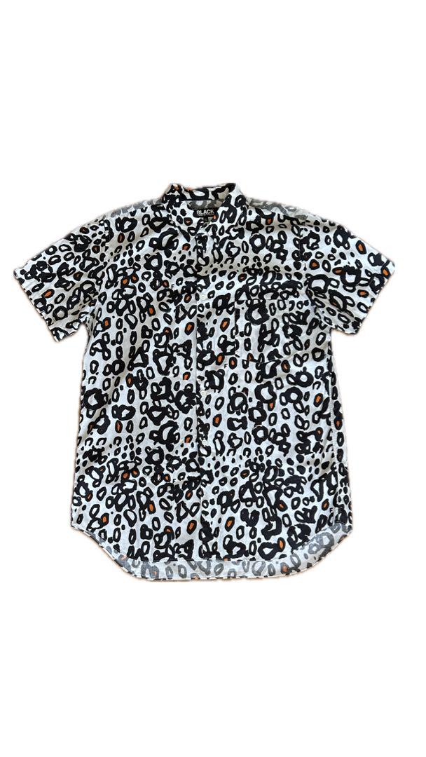 BLACK COMME des GARÇONS レオパード半袖シャツ XL