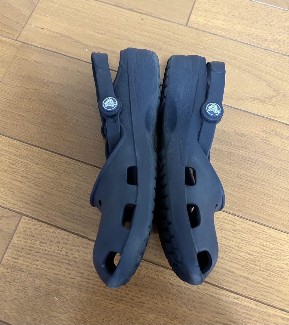 極美品✨crocs クロックス カリン ストラップ カリン ネイビー W8 廃盤 極美品✨crocs クロックス カリン ストラップ カリン ネイビー