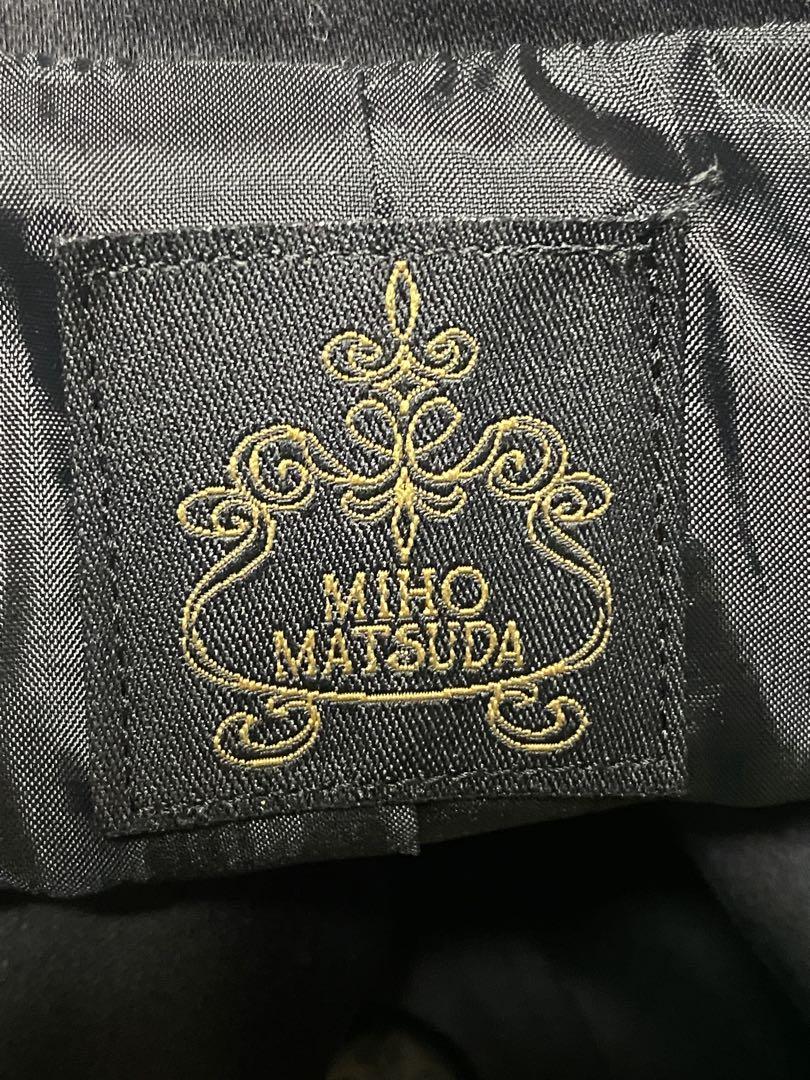 充実の品 MIHO MATSUDA ミホマツダ ジャケット Mサイズ 黒 ブラック ジャケット・アウター