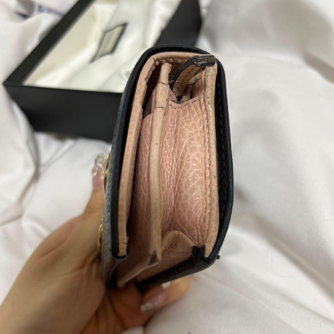 超歓迎】【超歓迎】GUCCI グッチ 折り財布 0865 ワインレッド 二つ折り