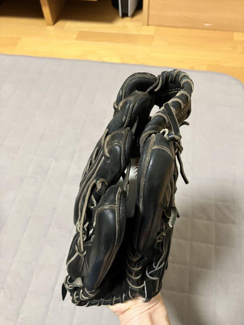 美品・即戦・軽量！アシックス左投・外野用・硬式グローブ　投手のサブグローブに
