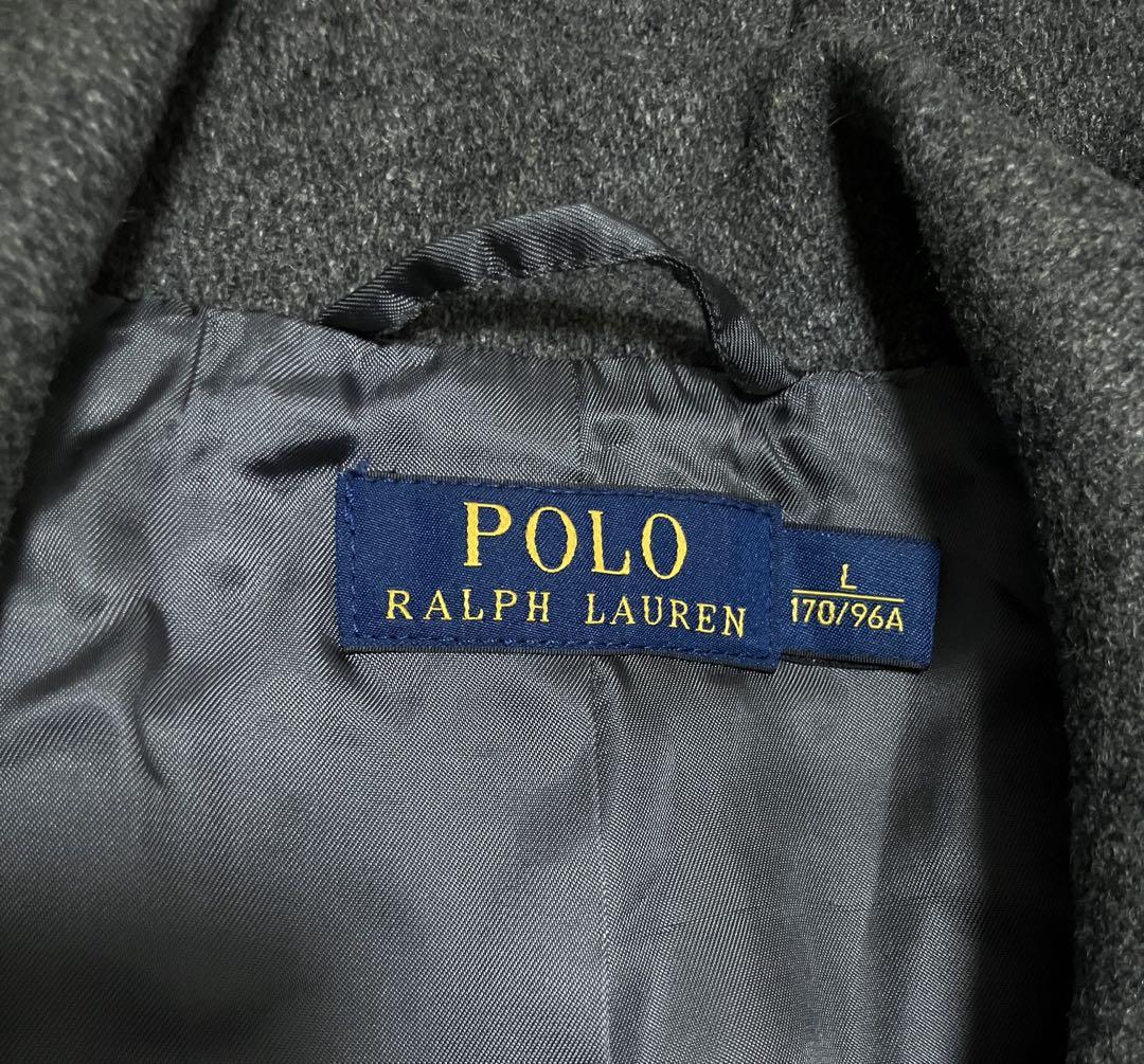 POLO RALPH LAURENポロラルフローレンのピーコート　グレー　L