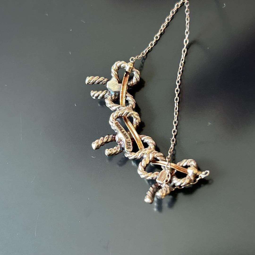 Tiffany&Co ネックレストリプルリボン K18 sv925 ネックレス