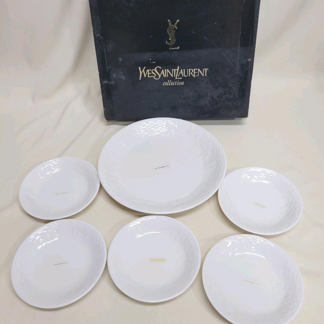 希少 YSL 新品 イヴサンローラン パーティーセット 大皿ケーキ