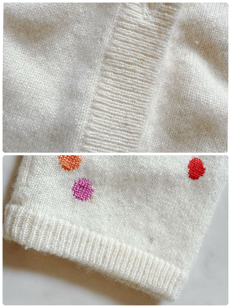 美品✨レオナール カシミヤシルク アンサンブル フラワー刺繍 大きいサイズ42 美品✨レオナール カシミヤシルク アンサンブル フラワー刺繍