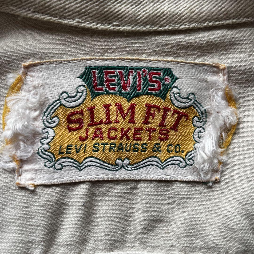 Levi's リーバイス　SLIM FIT JACKETS bige ピケ　レア