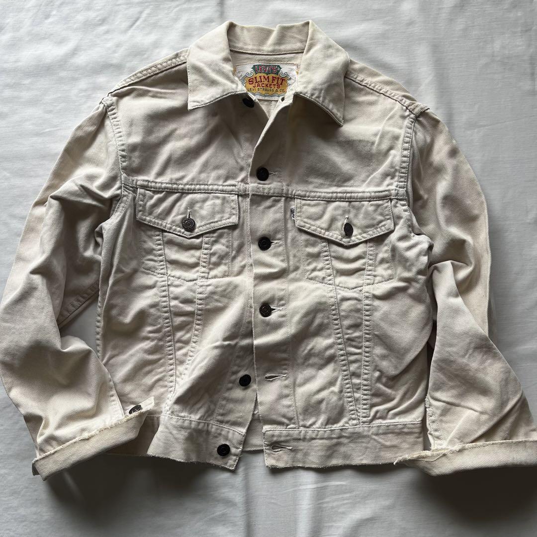 Levi's リーバイス　SLIM FIT JACKETS bige ピケ　レア