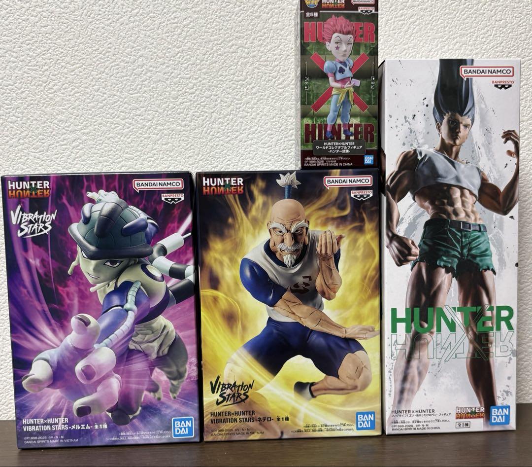 HUNTER×HUNTER　ゴン　 ヒソカ　メルエム　フィギュア ハンターハンター フィギュア ゴン ネテロ メルエム ヒソカ