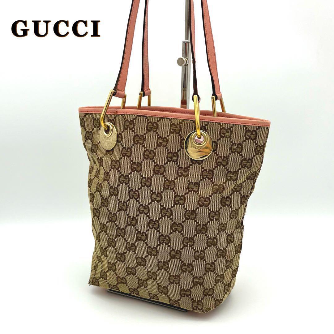 グッチ GUCCI トートバッグ GGキャンバス 120840 ピンク