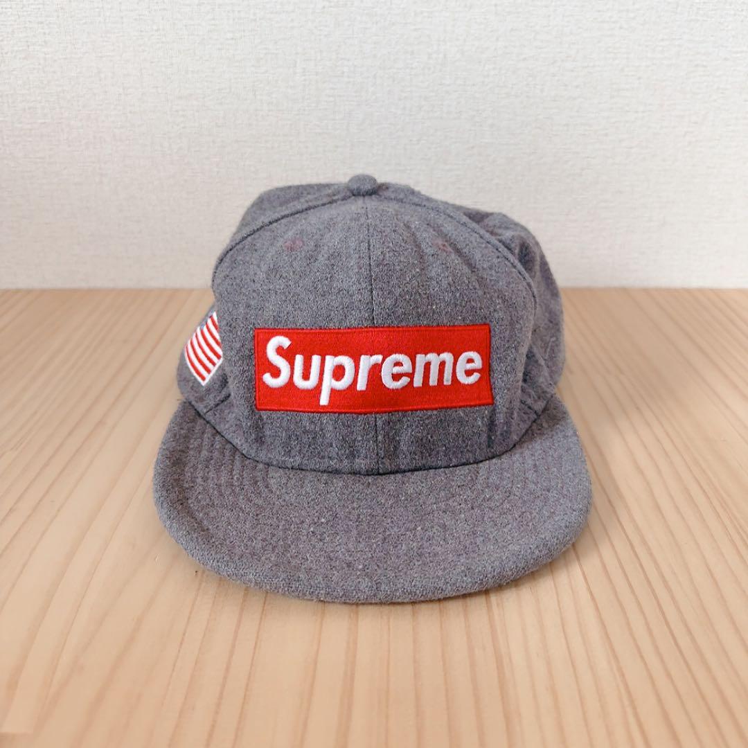 《used》Supreme × NEWERA キャップ