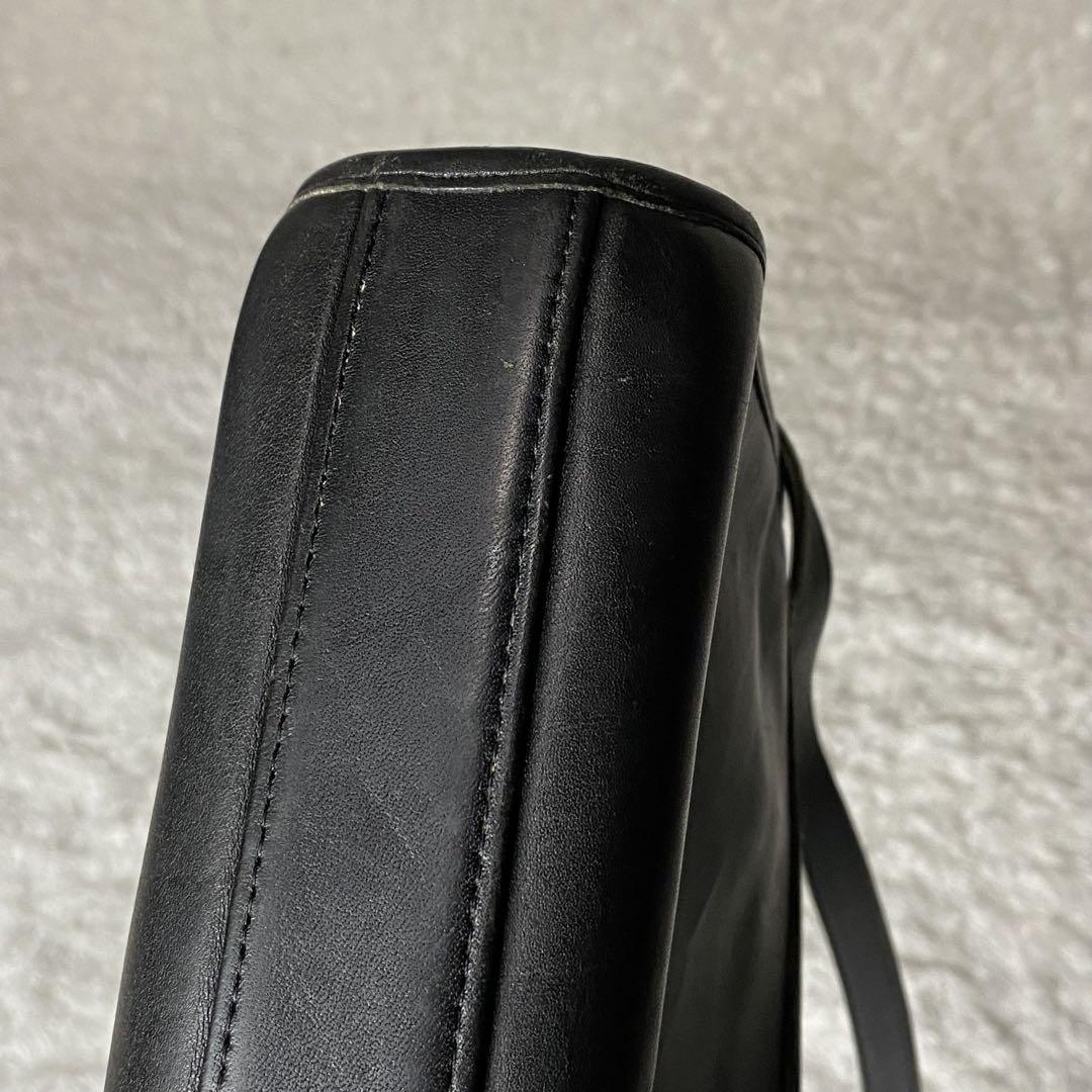 【USA製✨】OLD COACH ショルダーバッグ グラブタンレザー 黒