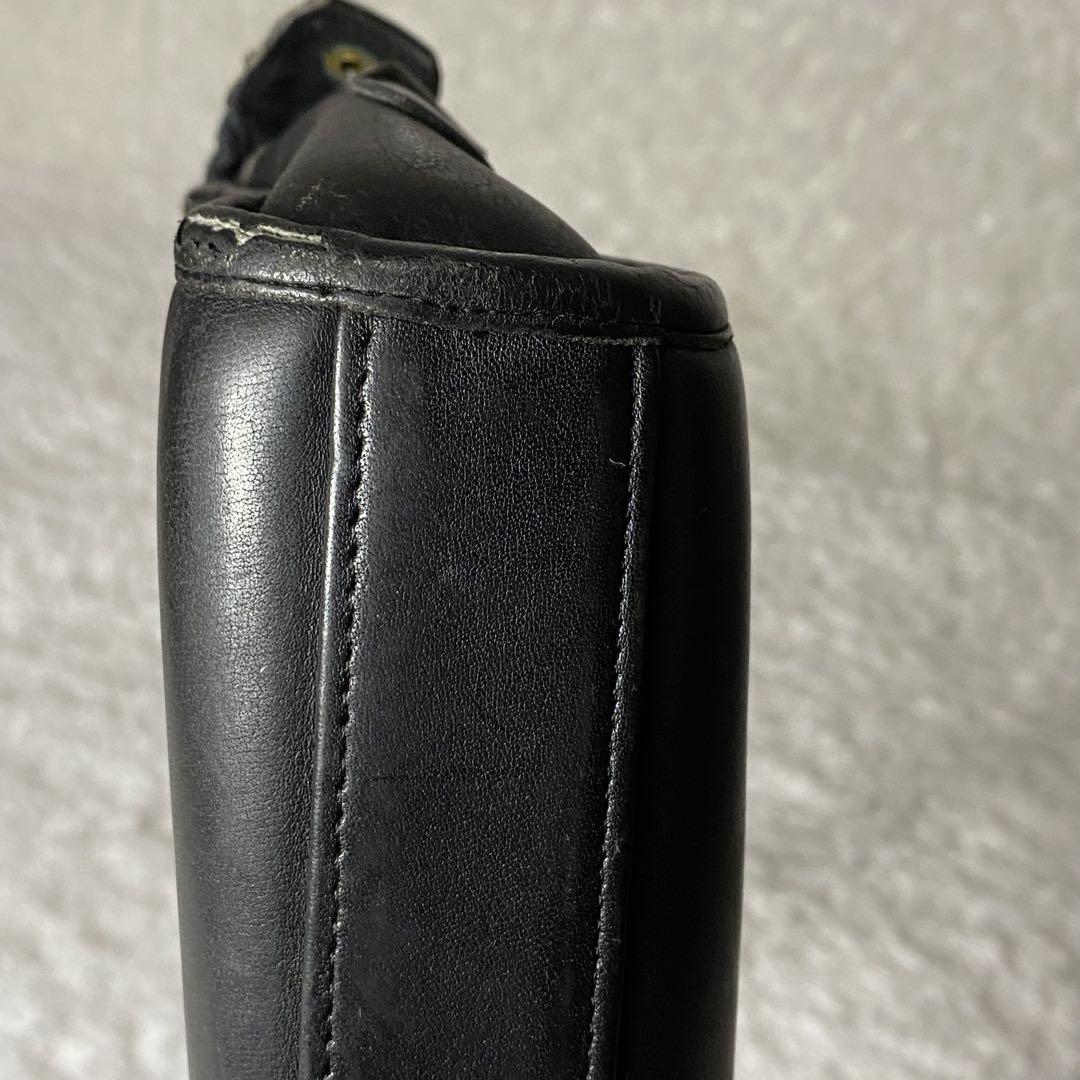 【USA製✨】OLD COACH ショルダーバッグ グラブタンレザー 黒