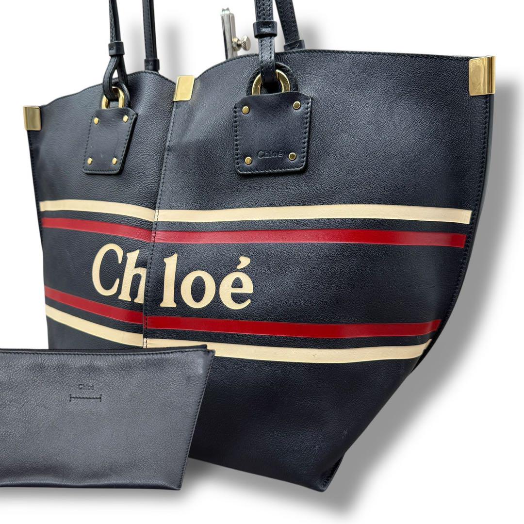 極美品 クロエ 100 chloe VICKS ヴィックス トートバッグ