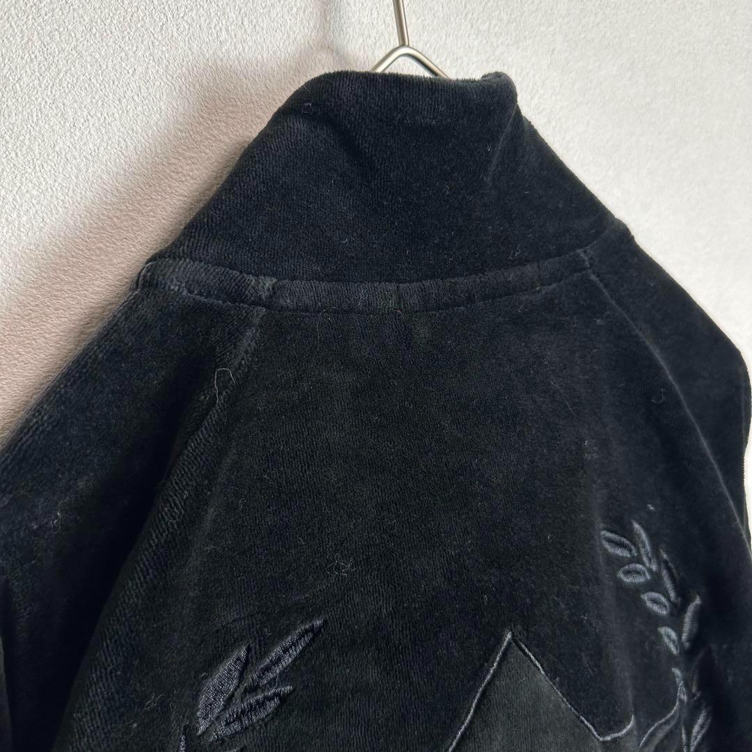 【人気ベロア】AVIREXジャージ　ロゴドン　バッグロゴ　刺繍デザインy2k M