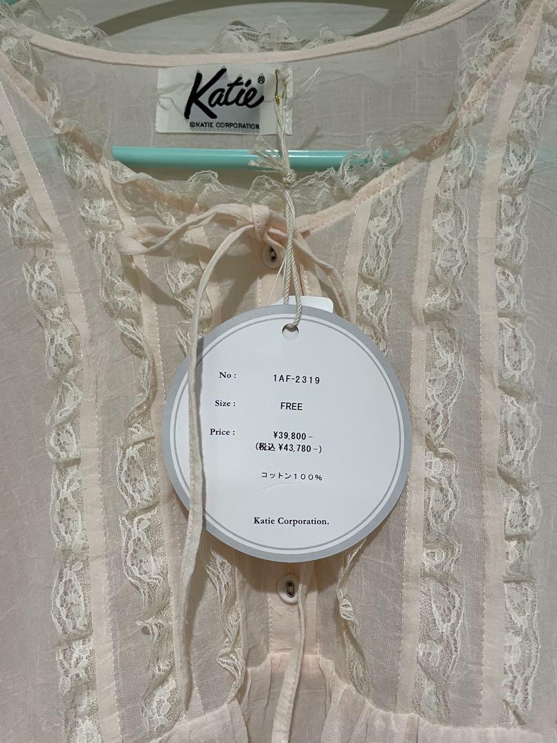新品　Katie CHARLES ベビードールドレス　ピンクフリーサイズシャルル